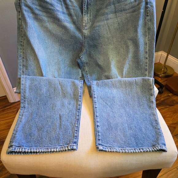 Torrid High-Rise Straight Jeans | Light Wash Distressed Denim | Size 24R - Picture 5 of 5